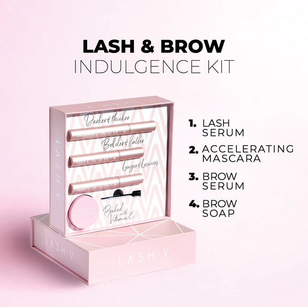 Indulgence Kit for Lash & Brows - GROWTH SERUMS + MASCARA + BROW SOAP